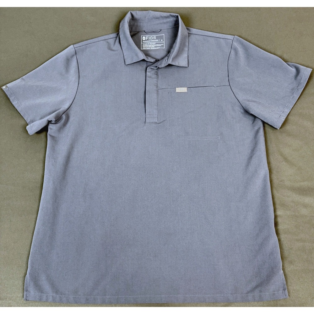 FIGS Technical Collection Polo Scrub Mens Medium